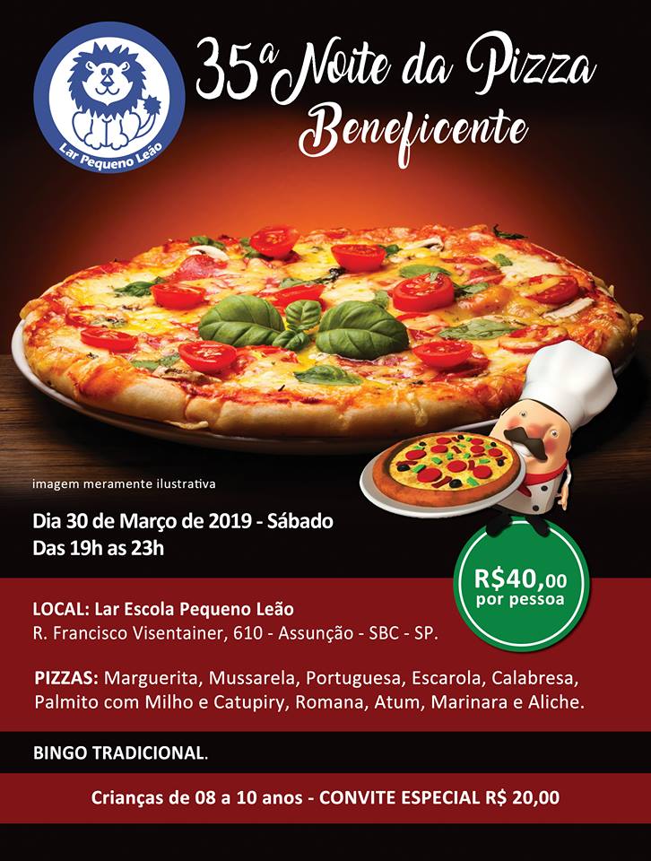 35ª Noite da Pizza Beneficente
