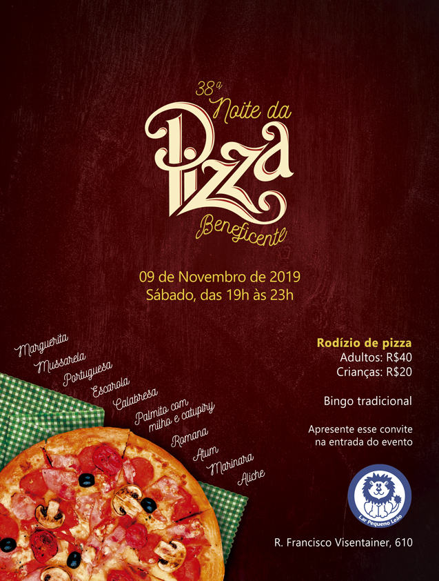 36ª Noite da Pizza Beneficente